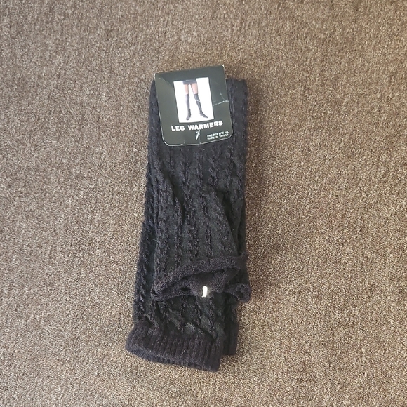Black Knit Leg Warmers - Picture 1 of 3